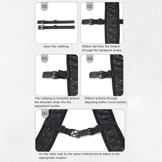 Рюкзак на открытом воздухе, нагрудный ремень, сверхмощный регулируемый рюкзак для кемпинга, пешего туризма, магнитный быстроразъемный ремень с пряжкой, противоскользящий нагрудный ремень