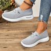 Women's Breathable Knitted Sneakers Lightweight Comfortable Non-slip Durable Sole Sneakers