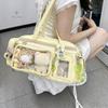 Y2K Новая Концертная Сумка Ita Bag JK Большой Вместимости Наплечная Сумка Милая Девушка Прозрачный Рюкзак Выставка Дисплей для Значков DIY Сумка Через Плечо