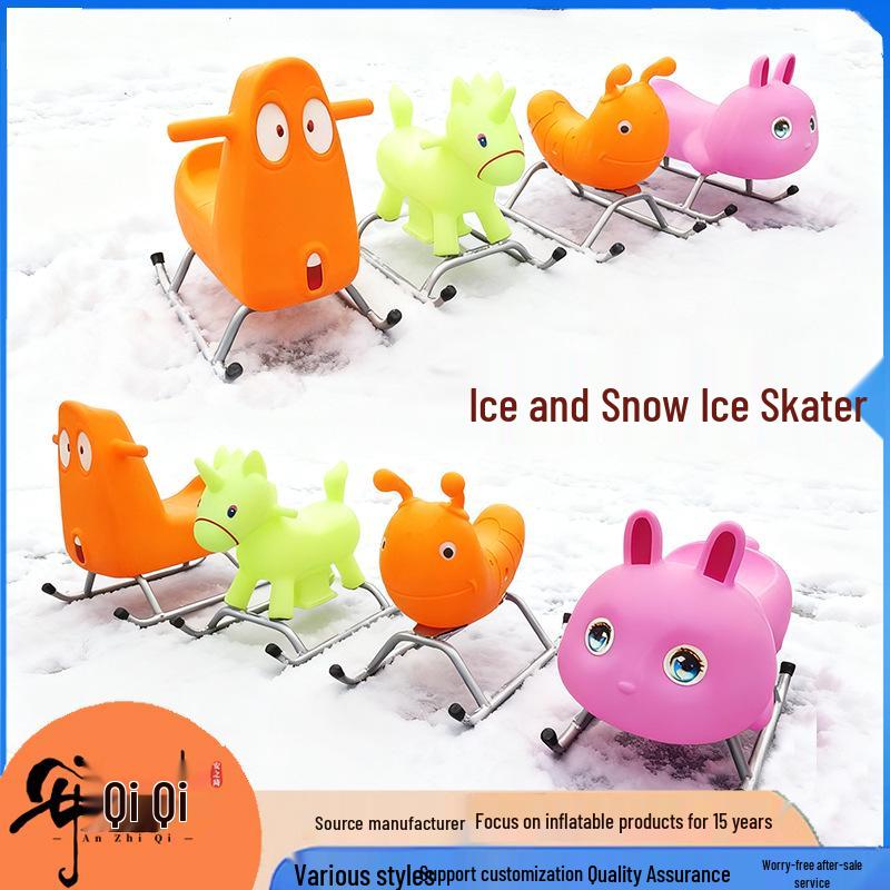 Северо-восток Открытый Детский Мультяшный Зимний Горнолыжный Курорт Ледяные Сани Сани Банановая Лодка