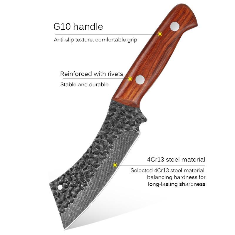 4 шт. Острый многофункциональный кухонный нож из нержавеющей стали, набор кухонных ножей, бытовой разделочный нож для свинины, нож для разделки мяса, нож для фруктов