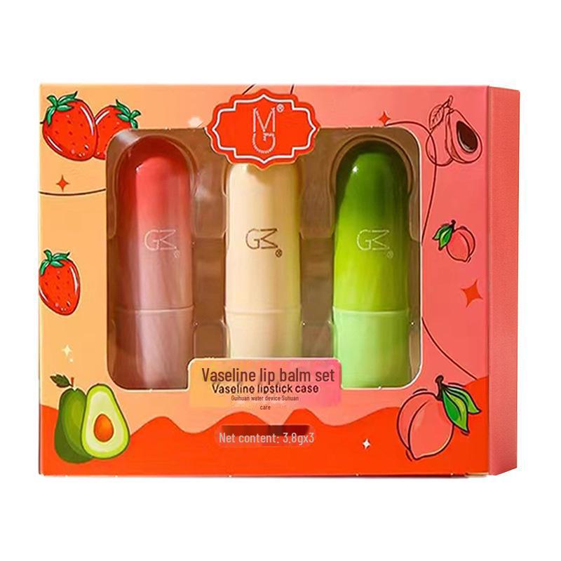 Набор бальзамов для губ с бесцветным вазелином: Увлажняет, насыщает влагой, уменьшает морщины вокруг губ, подходит для женщин, мужчин и детей.