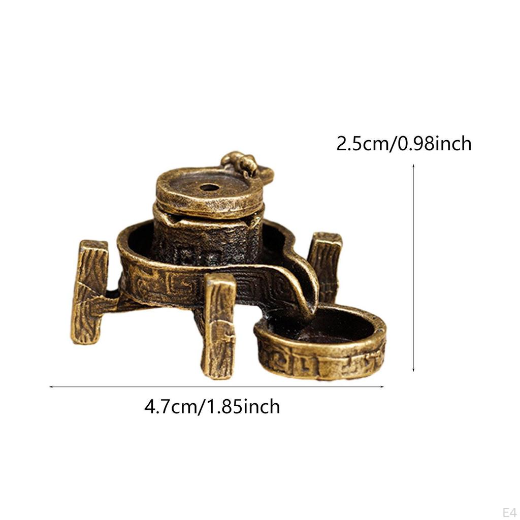 Подставка для благовоний с обратным потоком, декоративная горелка-водопад, конусная кадильница из сплава