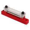 6 Terminal Bus Bar with Cover 48V 150A 2 Studs Power Distribution Block for Car Boat Marine Caravan