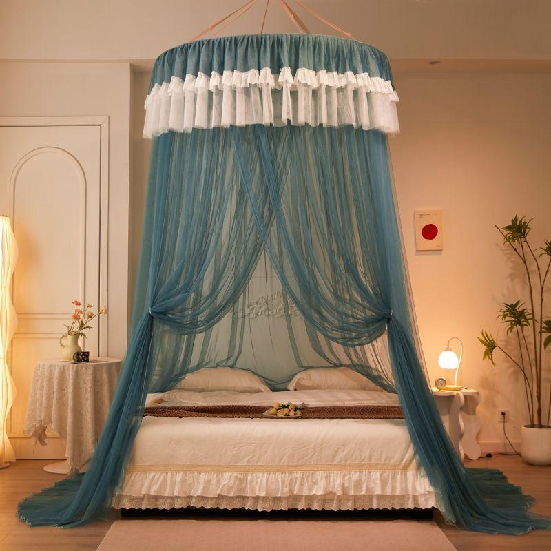 1.2M Children Bed Mosquito Net Girl Round Bed Tent Mosquito Nets Curtain Canopy for Double Bed Mosquito Net Home/Garden