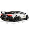 Масштаб 1/24 Lambo Aventador SVJ63, литая под давлением модель автомобиля, игрушечный автомобиль с откатным механизмом, звуком и светом для детей, коллекция подарков для мальчиков и девочек