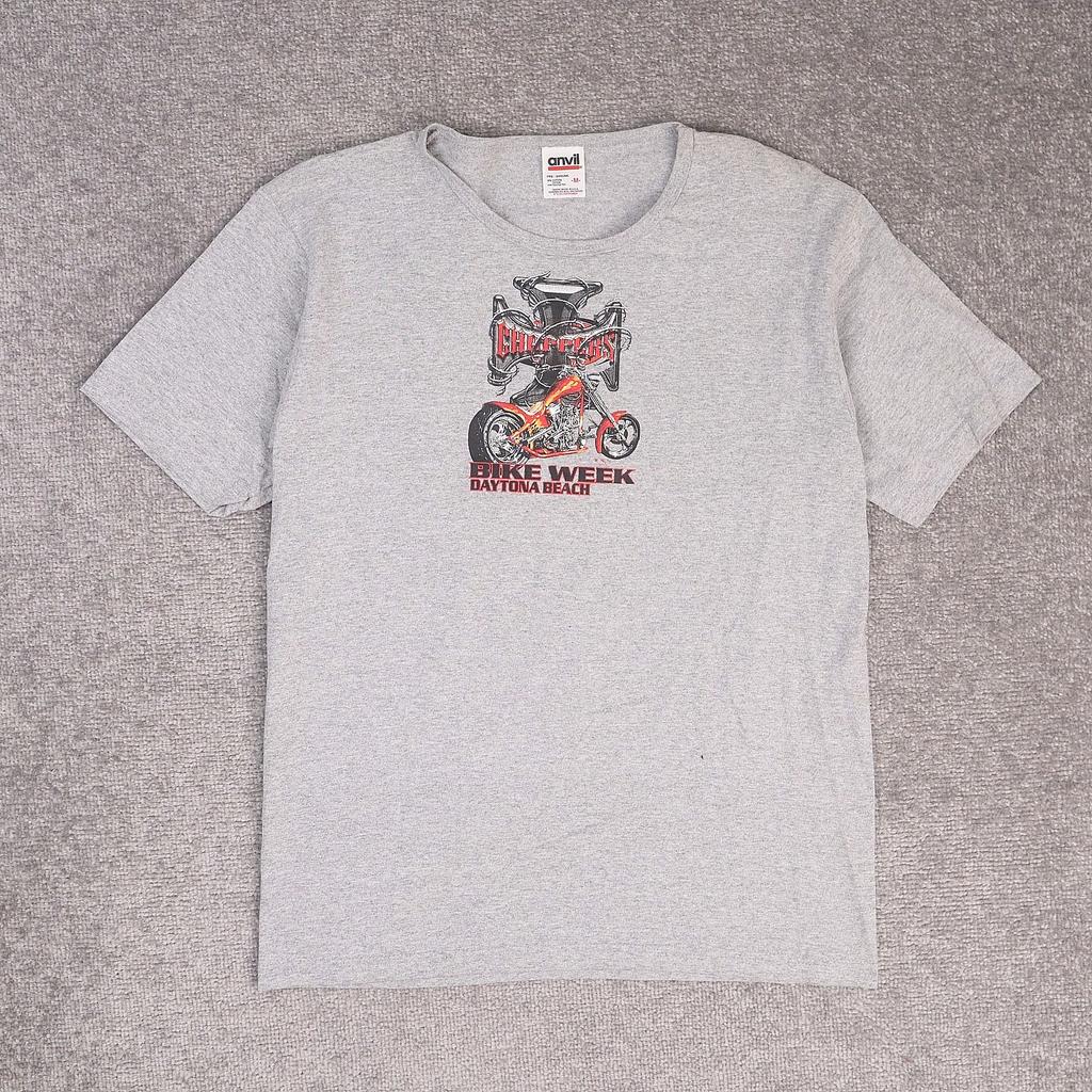 Y2K Women's Choppers Bike Week Daytona Beach Medium Gray Short Sleeve T-Shirt