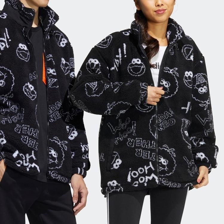 Adidas Neo x SESAME STREET Jacket Unisex Black HD7299
