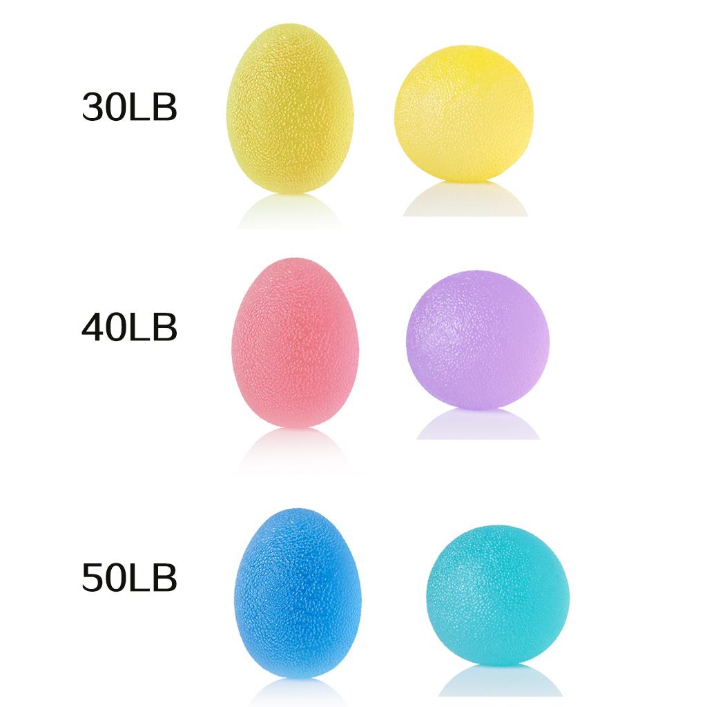 Силикагель Ручная ручка Мяч Яйцо Мужчины Женщины Тренажерный зал Фитнес Палец Тяжелый тренажер Сила Восстановление мышц Захват Тренажер