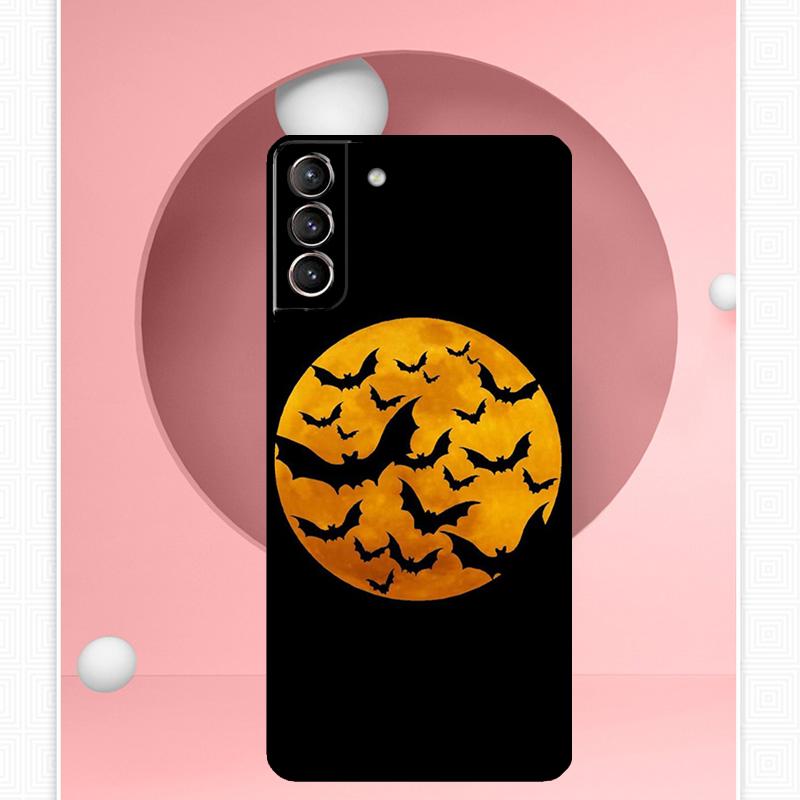 Halloween Vampire Bats Cover For Samsung Galaxy S23 S24 Ultra S8 S9 S10 S22 Plus Note 10 20 Ultra S20 S21 FE Case