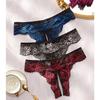 Lace See Through Panty Lingerie Sexy Women Hollow Out Erotic Transparent Crotchless Mini Culotte Underwear Exotic Clothing