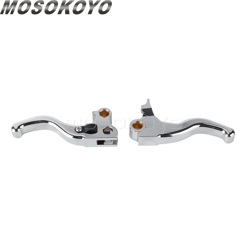 3-Finger Short Brake Clutch Lever Shifter Levers CNC Aluminum Brake Control For Harley Sportster 883 1200 XLH XL Custom Roadster