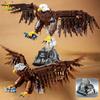HUIQIBAO1214ШТ Модель Орла Строительные Блоки MOC Сокол Серия Животных Кубики Конструктор Для Детей DIY Украшение Домашнего Стола