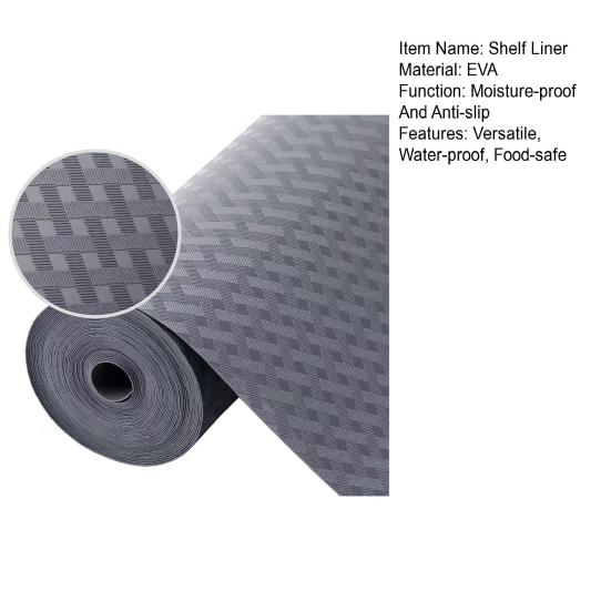 Non-Adhesive Shelf Liner Kitchen Cabinets Protector Food Safe Easy To Cut Clean Non-slip Waterproof Drawer Liner Protects