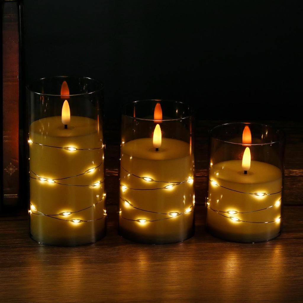 "LED Remote Control Candle Lights for Weddings, Birthdays, Parties & Concerts - Electronic ABS Simulation String Light Decoration"