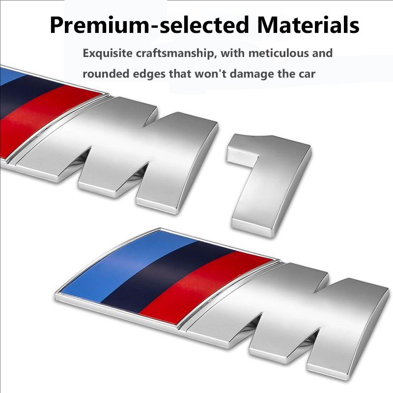Car M Logo Fender Side Emblem Rear Trunk Badge Sticker Accessories For BMW E34 E46 E39 E38 E90 E60 E36 F30 F30 F10 E92 E38 E91