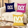 Brand IIvy Park Cushion Cover Natural Linen Organic Fabric DoubleSided Printing Couch Pillow Covers Home Decor
