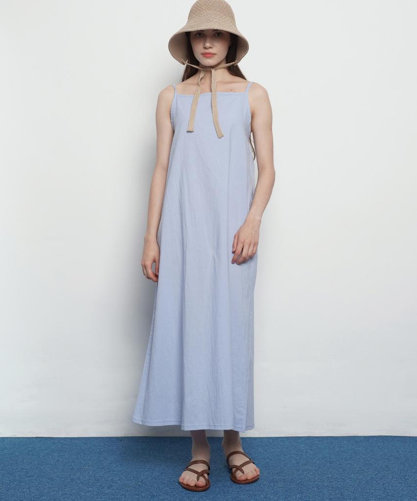 THE-ABON W23 Хлопковый Пляжный Цельный Купальник Небесный