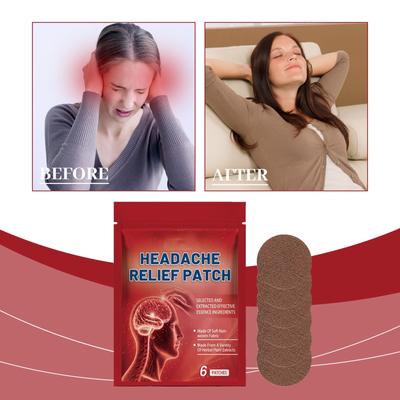 Пластырь для облегчения головной боли, головокружение, мигрень, головокружение, пластырь, помощь во время сна, расслабление, наклейка на голову, мозг
