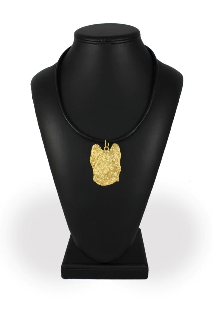 Briard, Berger de Brie – Dog necklace in gift box, gold-plated pendant for dog fan | Art-Dog