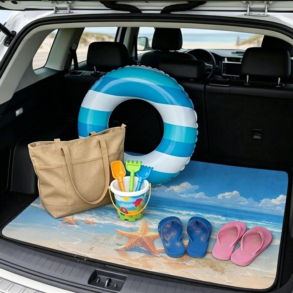 Starfish Cargo Liner for Cars, All Weather Trunk Protection Floor Mat, Hair Resistant and Vacuum Cleanable Trunk Liner