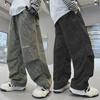 2024 Boys' Autumn/Winter Corduroy Fashion Trend Straight Leg Pants