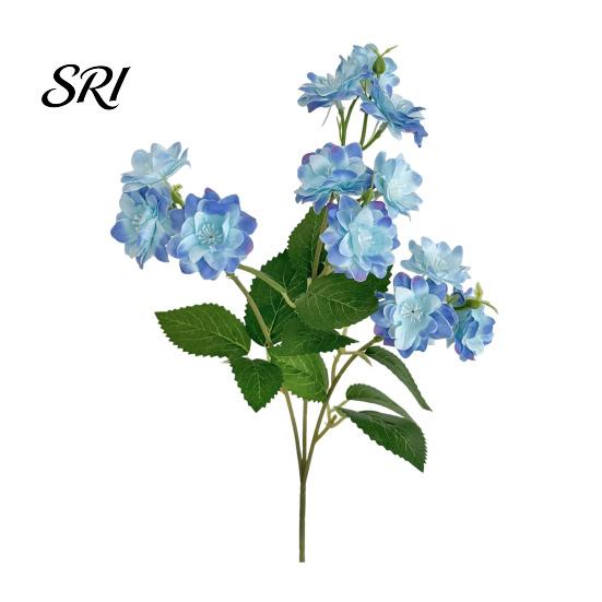 Nordic Style Flower Decor Artificial Crabapple 18 Inch Fake Flowers with Stem And Leaves Realistic Home Faux Floral Arrangement for Kitchen