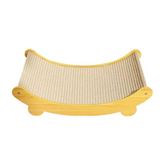 2-In-1 Sisal Cat Scratching Bed Anti-Slip Scratch Board Cat Bed Wear-Resistant Sisal Scratching Lounge Furniture Protector for Cats