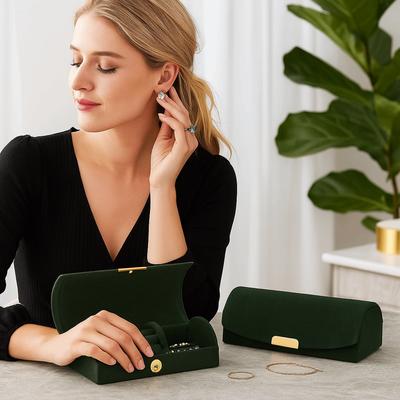 Элегантная шкатулка для украшений Портативный органайзер для хранения украшений Новый органайзер для серег Браслет Серьга