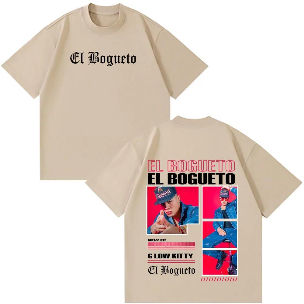 Singer El Bogueto Album Tour 2026 Print TShirts Unisex Women Fashion T Shirt Summer Shortsleeved Cotton Hiphop Casual Tshirts