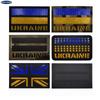 Ukraine Flag Luminous Velcro Patch: Blue & Yellow Infrared Reflective Morale Badge for Backpack
