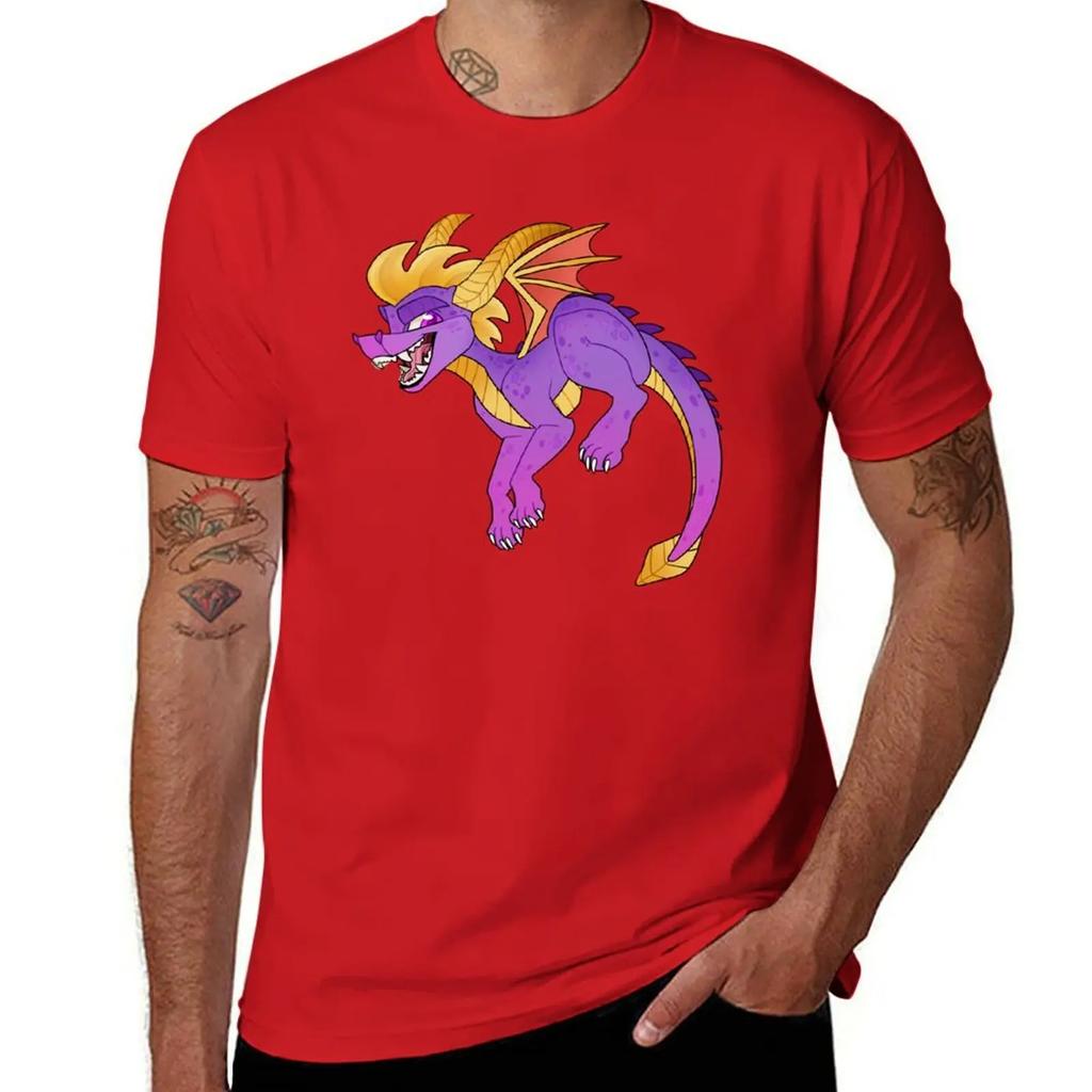 Classic purple dragon T-Shirt man clothes vintage t shirts man t shirt big and tall t shirts for men