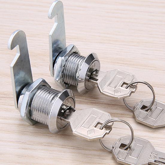 Замок для ящика из цинкового сплава повышенной прочности с 2 ключами Универсальный для картотечного шкафа, гардероба