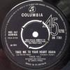 7-дюймовая пластинка VINCE HILL - Take Me To Your Heart Again DB7781 Columbia 1965 UK Pop б/у
