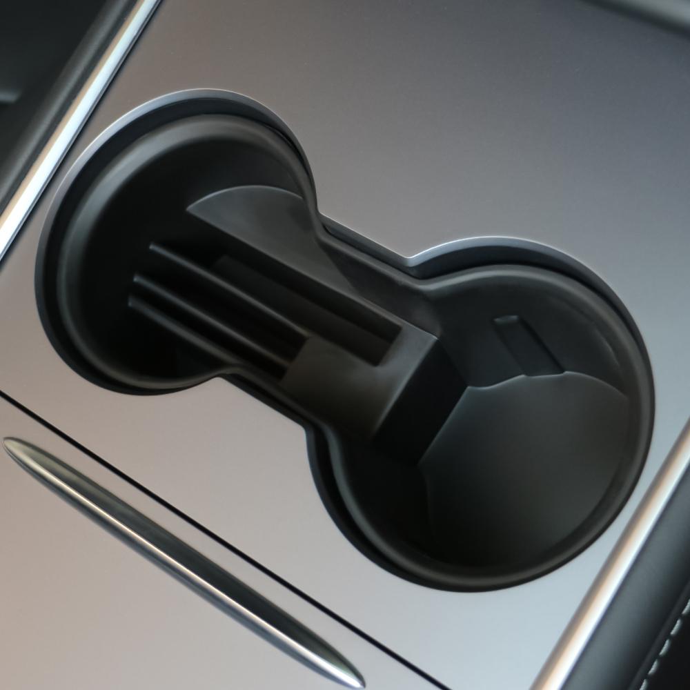 For Tesla Model 3 2017-2025 for Model Y 2019-2025 Water Cup Holder Insert Ashtray Bottle Storage Box Organizer Accessories