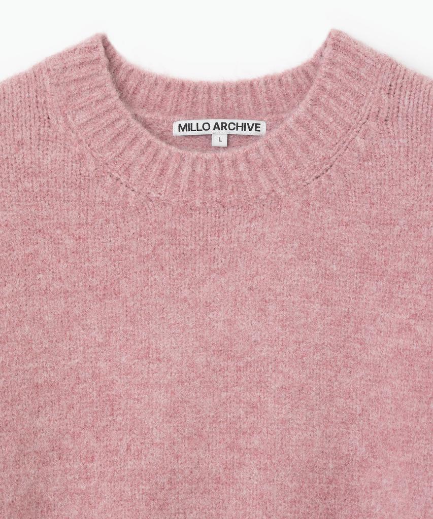 MILLO ARCHIVE Crop Silhouette Knit [Melange Pink]