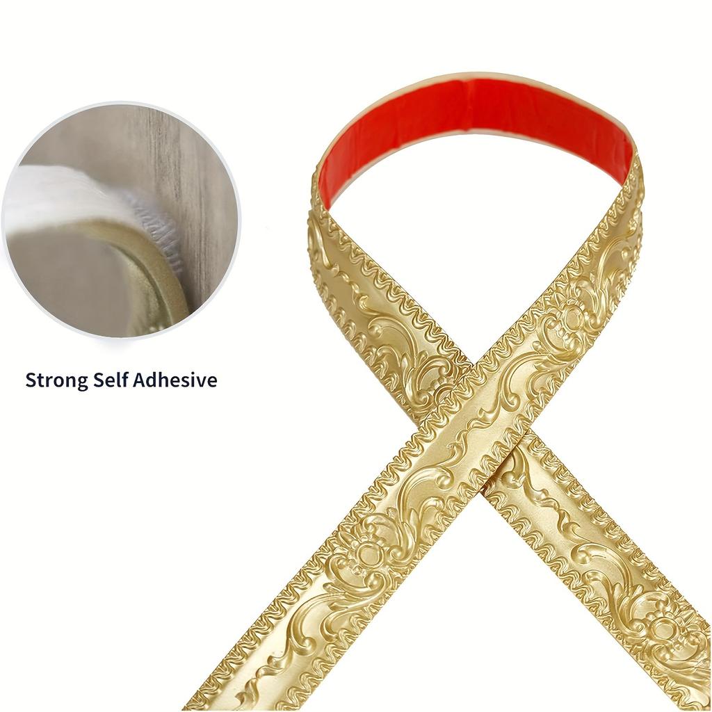 1 шт. Универсальная гибкая молдинговая накладка - самоклеящаяся для быстрого обновления стен, потолка, шкафов и рам зеркал дома