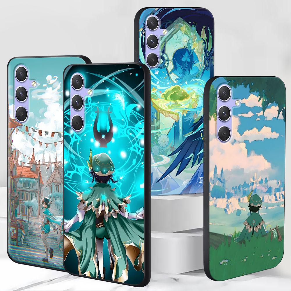 Barbatos Genshin Impact Case for Samsung Galaxy A51 A53 A54 A31 A52 A12 A13 A21s A22 A32 A11 A22 A33 A41 A52s TPU Phone Cover