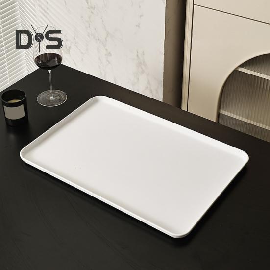 Поднос для сервировки, прямоугольные подносы для овощей и фруктов, для закусок, десертов, печенья, сыра, пластиковые подносы, большие подносы для еды без содержания бисфенола А, праздничные атрибуты