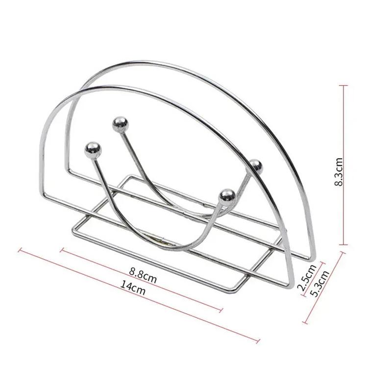 1Pcs Towel Rack Table Napkin Holder For Hotel Restaurant Coffee Shop Napkin Clip Rack Box Serviette Holder Tissue