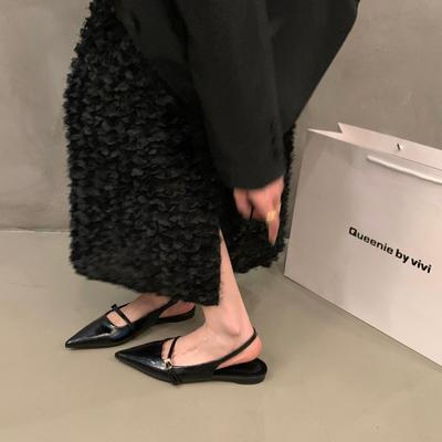 Модная обувь для женщин Остроносые женские сандалии Летние сандалии на каблуке 2024 Универсальная обувь на мягкой подошве Модная женская обувь