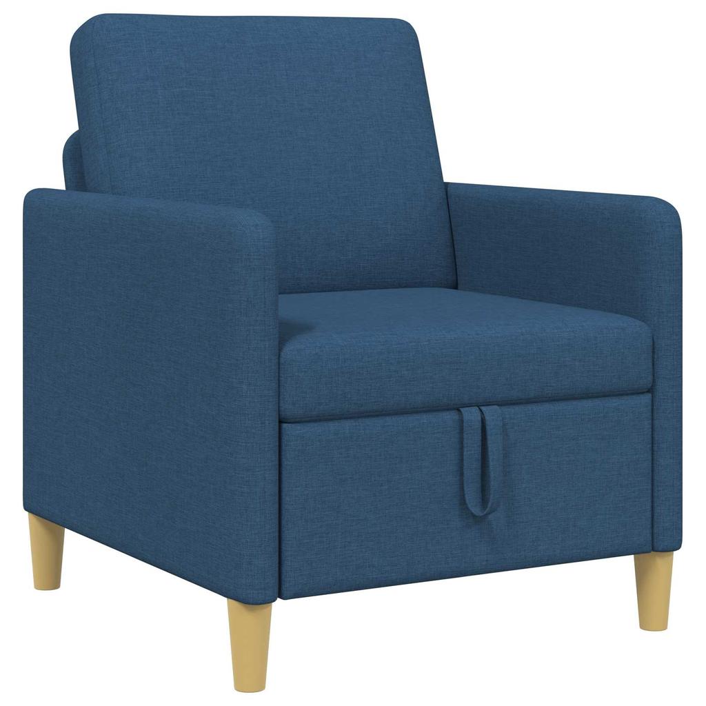 Storage Sofa in Blue 72 x 78 x 87 cm Polyester