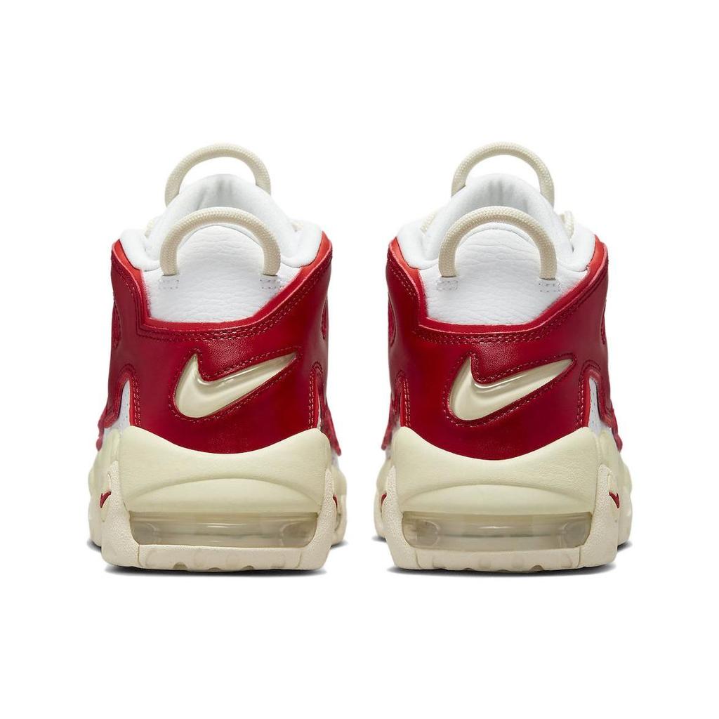 Nike Air More Uptempo White Red Sail Women Sneakers University-Red FN3497-100
