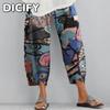 Женские модные повседневные брюки и капри DICFY