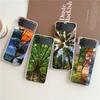Чехол для телефона Samsung Galaxy Z Flip 3 4 5 6 7 Жесткий складной ПК Z Flip3 Flip4 Чехол Красивая природа Лес Дерево