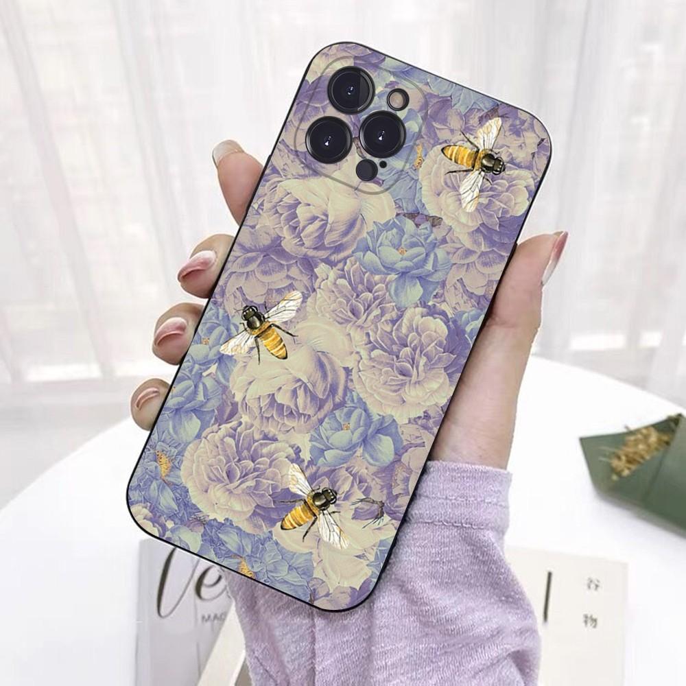 Чехол для телефона с принтом 'Пчелы' для iPhone 15 6 7 8 Plus 11 12 13 14 Pro SE 2020 MAX Mini X XS XR Задняя крышка Funda
