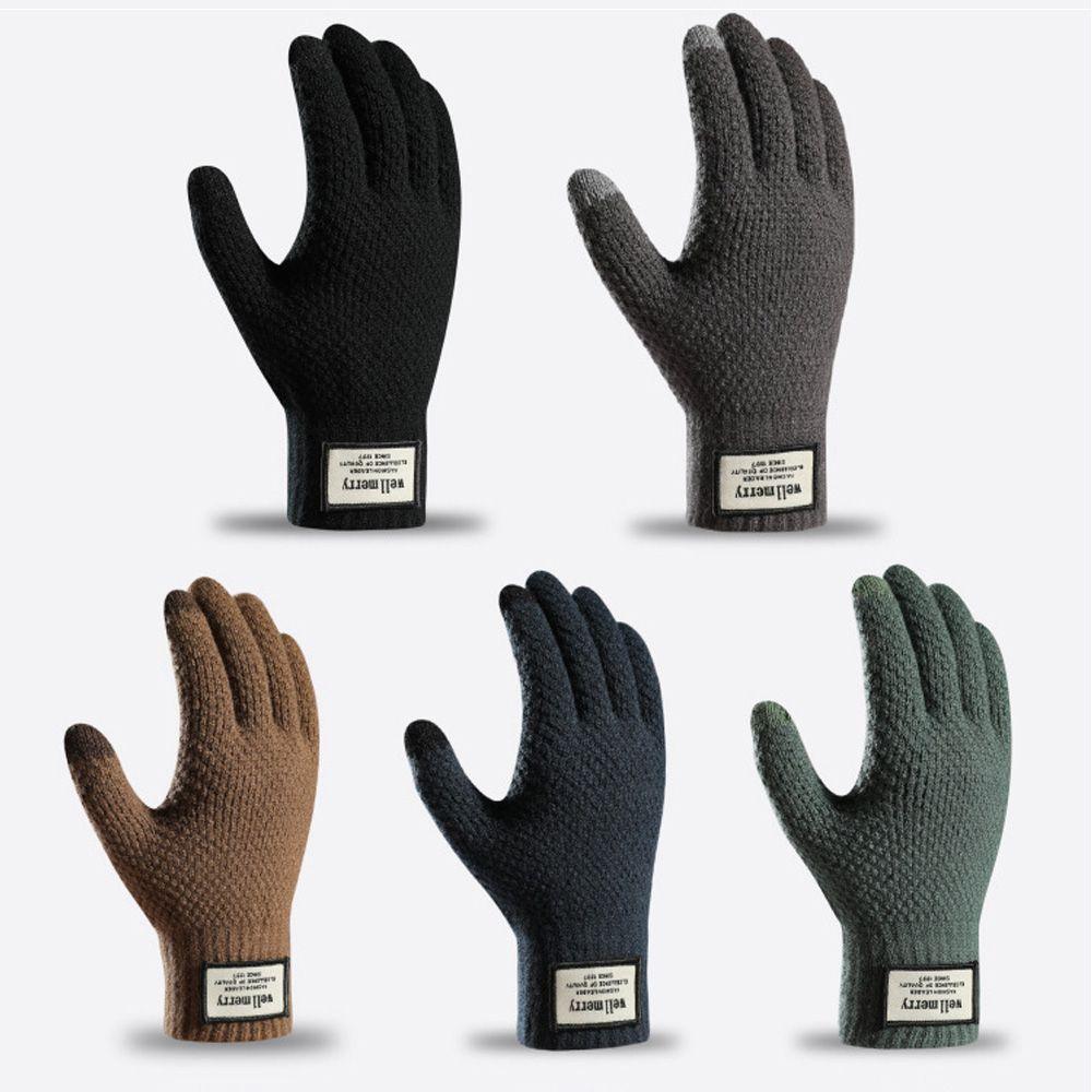 Winter Autumn Business High Quality Warm Male Mitten Touch Screen Men Gloves Wool Cashmere