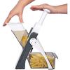 Multifunctional Vegetable Slicer 30 Different Cuts Kitchen Mandoline Potato Press Handheld Foldable Gray