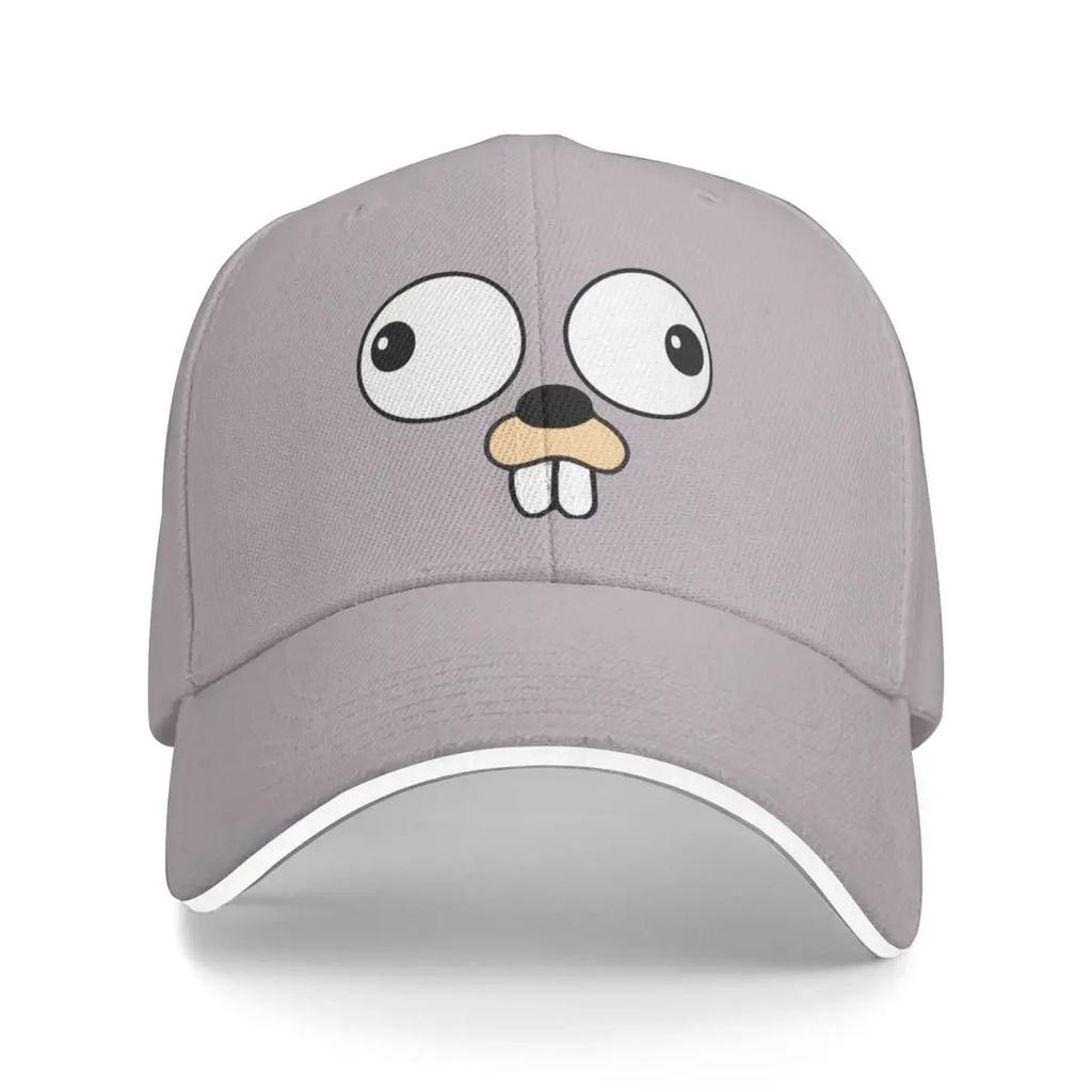 New Golang Gopher Go Face Baseball Caps Activities Snapback Hat Unisex Women Hats