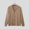 INCERUN Men's Lapel Neck Long Sleeve Buttons Knitted Casual Cardigan Tops
